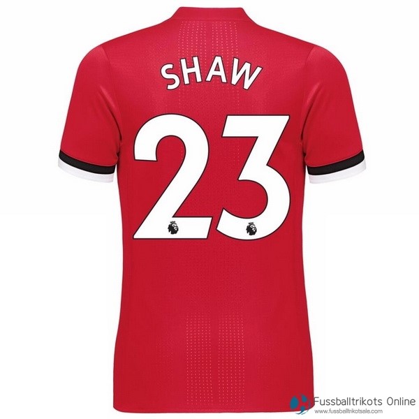 Manchester United Trikot Heim Shaw 2017-18 Fussballtrikots Günstig